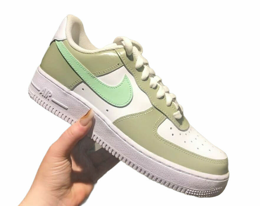 Sage & Green Toned × Air Force 1 Trainer